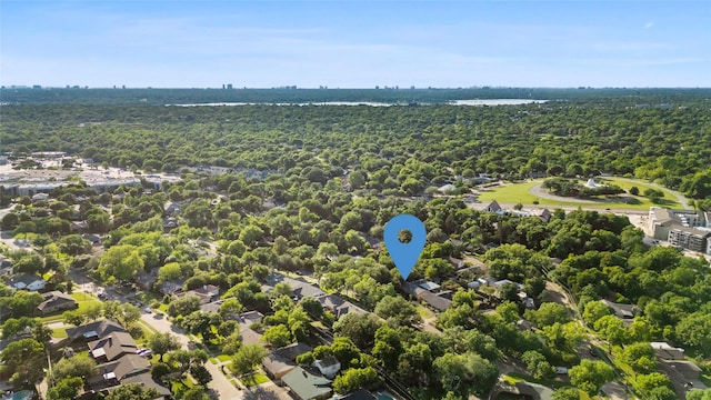 9031 Fringewood Dr, Dallas, TX 75228 - bird's eye view of a heavily wooded area