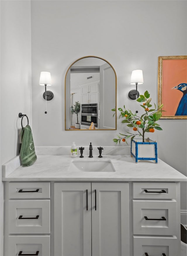 bathroom featuring vanity