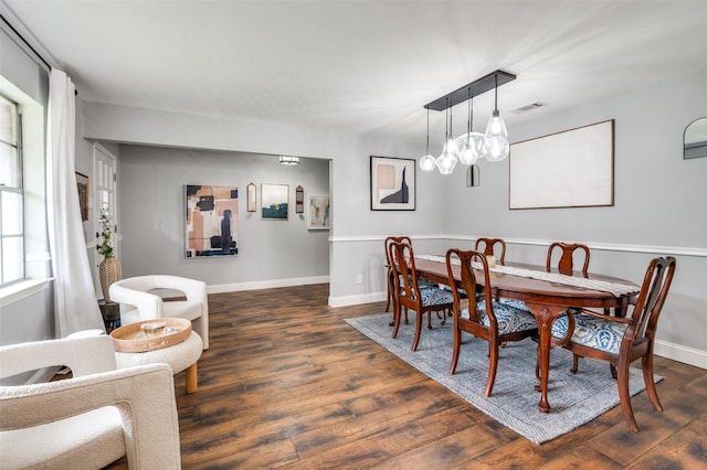 309 Westpark Dr N, Mckinney, TX 75071 - dining room featuring dark wood-style flooring and baseboards