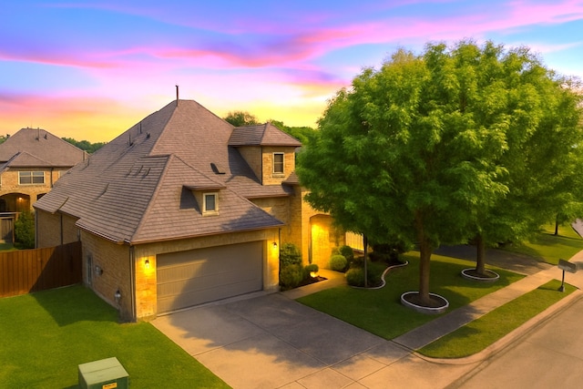4209 Autumn Path Rd, Denton, TX 76208 - view of front facade with driveway and brick siding