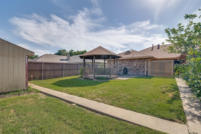 3506 Carla Dr, Rowlett, TX 75088 - view of yard with a gazebo