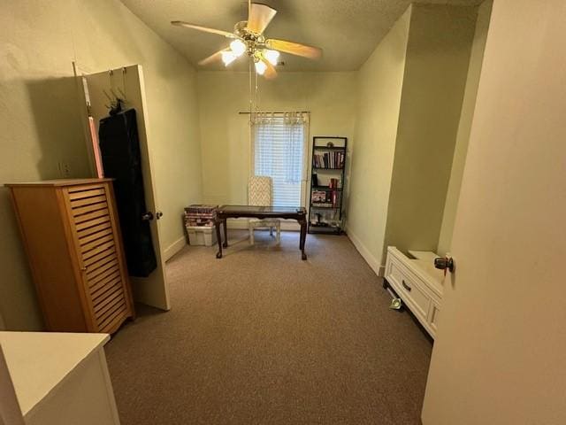 301 Dogwood Ave, Princeton, TX 75407 - office space with carpet flooring, a ceiling fan, and baseboards