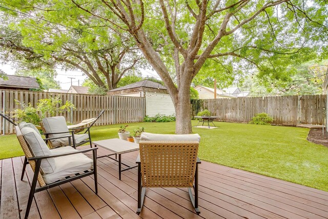 4016 El Campo Ave, Fort Worth, TX 76107 - view of wooden terrace