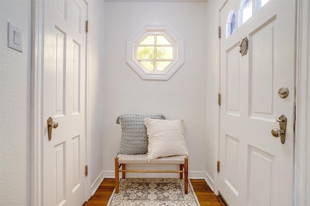 4016 El Campo Ave, Fort Worth, TX 76107 - living area featuring plenty of natural light, wood finished floors, and baseboards