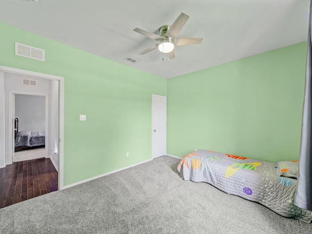 905 Jonius Creek Dr, Little Elm, TX 75068 - bedroom featuring carpet, baseboards, and ceiling fan