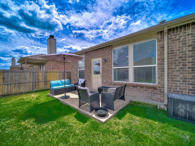 905 Jonius Creek Dr, Little Elm, TX 75068 - view of patio / terrace with outdoor lounge area