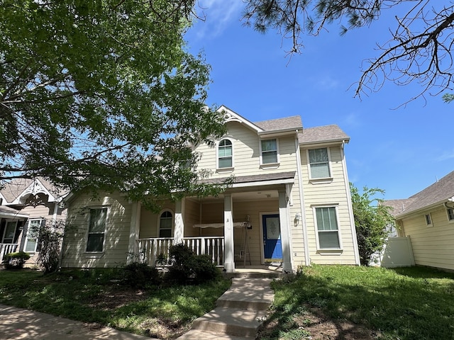 1026 Elm Dr, Providence Village, TX 76227 - view of front of house featuring covered porch