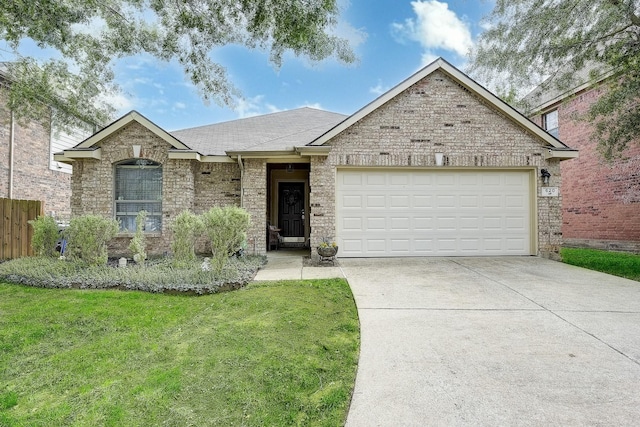 620 Cypress Hill Dr, Mckinney, TX 75071 - view of front of home featuring concrete driveway, an attached garage, roof with shingles, and brick siding