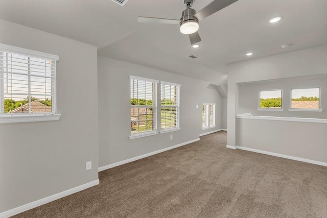 317 Boston Dr, Princeton, TX 74507 - carpeted empty room with ceiling fan, baseboards, and recessed lighting