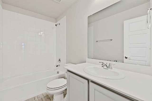 317 Boston Dr, Princeton, TX 74507 - bathroom with toilet, bathing tub / shower combination, and vanity