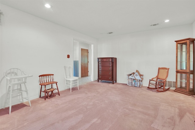 67 Melrose Cir, Denison, TX 75020 - living area with carpet floors and recessed lighting
