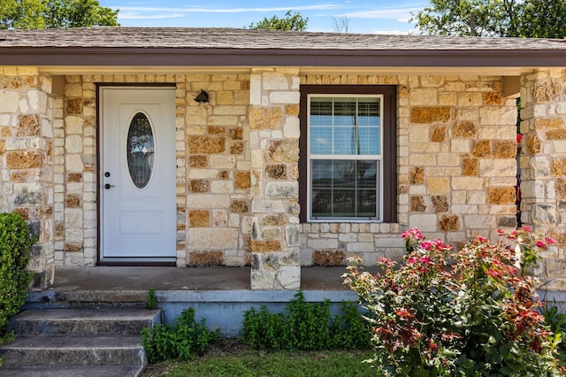 1709 Irving Lee St, Waco, TX 76711 - entrance to property with stone siding and roof with shingles