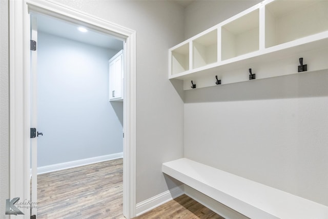 6718 Windmill Grass Ln, Abilene, TX 79606 - mudroom with wood finished floors and baseboards