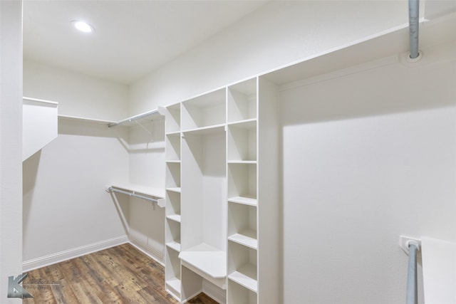 6718 Windmill Grass Ln, Abilene, TX 79606 - walk in closet featuring dark wood-style flooring