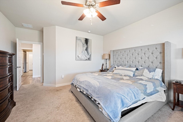 14320 Padden Park Ln, Fort Worth, TX 76262 - bedroom featuring carpet, a ceiling fan, and baseboards