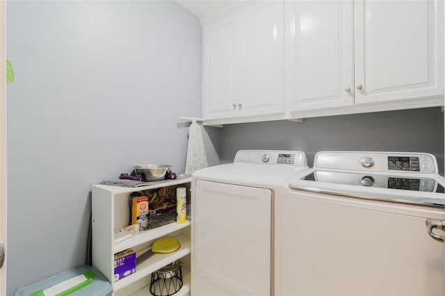 1003 E Burnett St, Ennis, TX 75119 - laundry room with separate washer and dryer and cabinet space