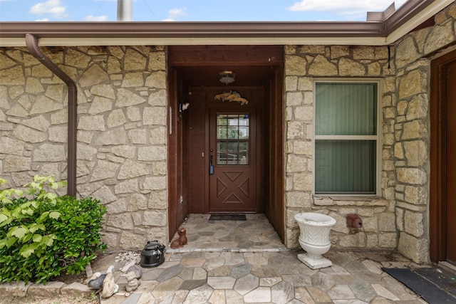 4611 Francis Ct, Granbury, TX 76049 - property entrance featuring stone siding