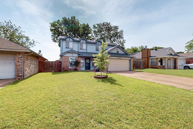 4821 Abbott Ave, Arlington, TX 76018 - view of front facade featuring concrete driveway, brick siding, and an attached garage