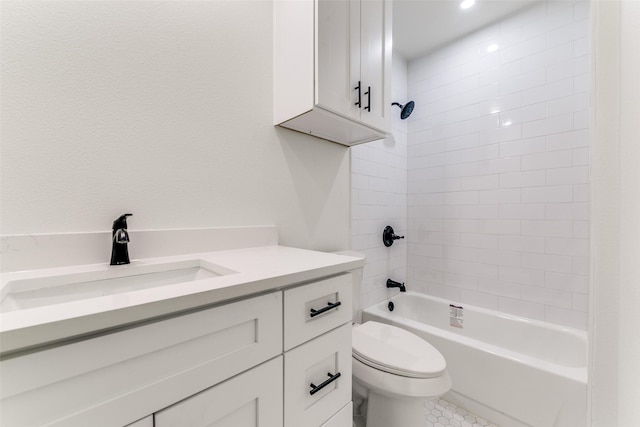 1447 Arizona Ave, Dallas, TX 75216 - full bathroom with toilet, vanity, and  shower combination