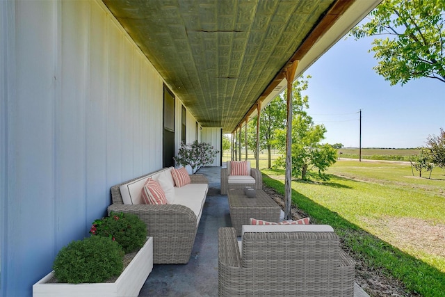 5101 County Road 1205, Cleburne, TX 76031 - view of patio / terrace featuring an outdoor living space