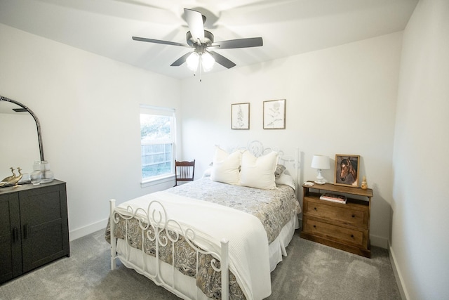 100 E 3rd St, Tolar, TX 76476 - bedroom featuring carpet flooring, baseboards, and a ceiling fan