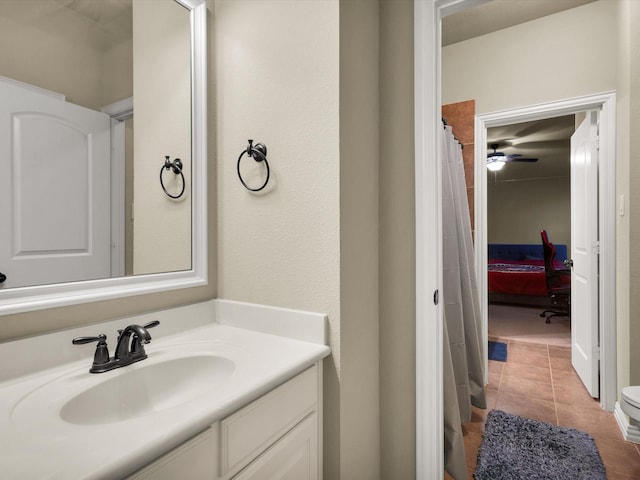 214 Crestbrook Dr, Rockwall, TX 75087 - bathroom with vanity and tile patterned floors