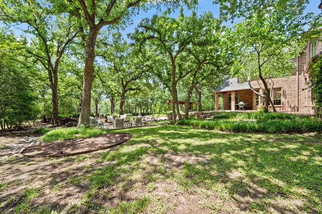 113 Welford Ln, Southlake, TX 76092 - view of grassy yard with a patio area and an outdoor living space