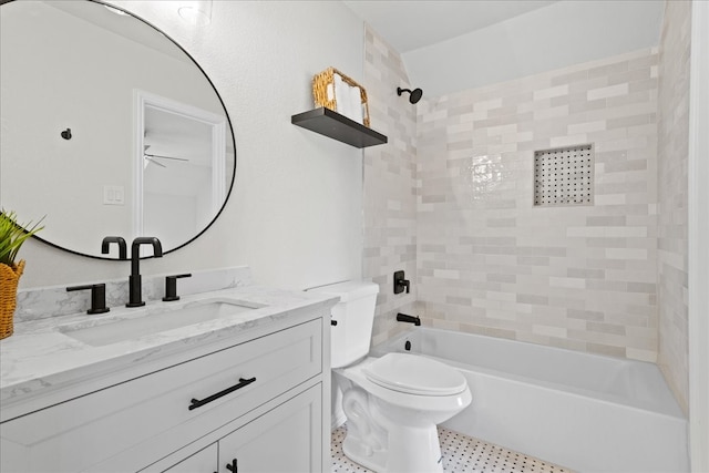 1740 Highland Meadows Dr, Prosper, TX 75078 - bathroom with vanity and bathtub / shower combination