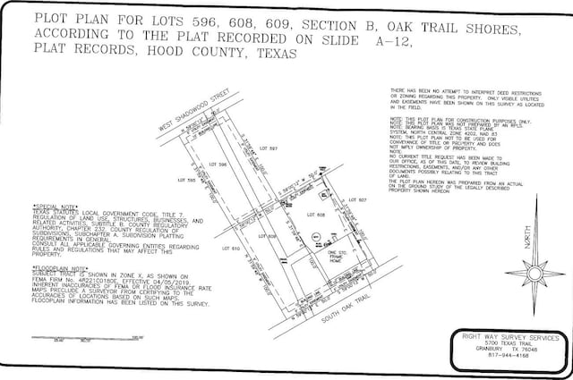2612 S Oak Trl, Granbury, TX 76048 - survey map / technical document