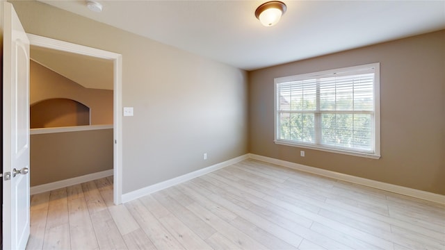 3114 Flowering Springs Dr, Forney, TX 75126 - spare room with light wood-style floors, a smoke detector, and baseboards
