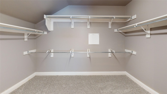 3114 Flowering Springs Dr, Forney, TX 75126 - walk in closet with carpet and vaulted ceiling