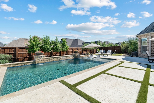412 Appaloosa Run, Argyle, TX 76226 - view of swimming pool with a patio area and a fenced backyard