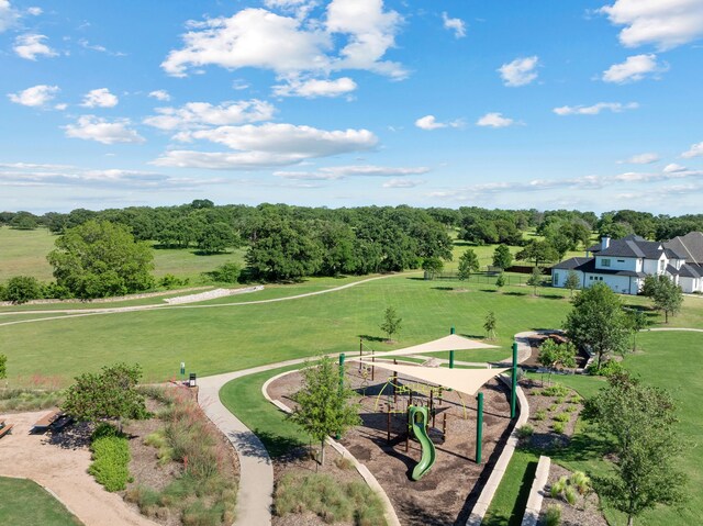 412 Appaloosa Run, Argyle, TX 76226 - surrounding community with a lawn and view of wooded area