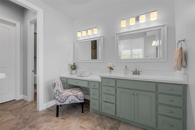 4530 Crossvine Dr, Prosper, TX 75078 - bathroom featuring vanity, baseboards, and toilet