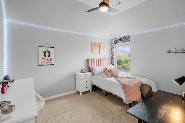 4530 Crossvine Dr, Prosper, TX 75078 - bedroom with light colored carpet, baseboards, and ceiling fan