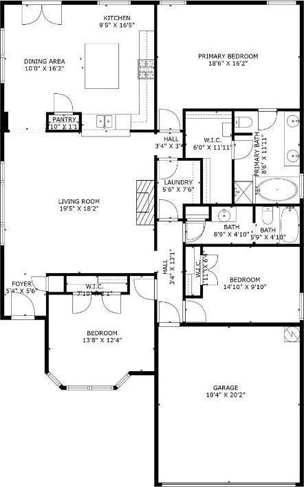 9709 Maryville Ln, Fort Worth, TX 76108 - home floor plan