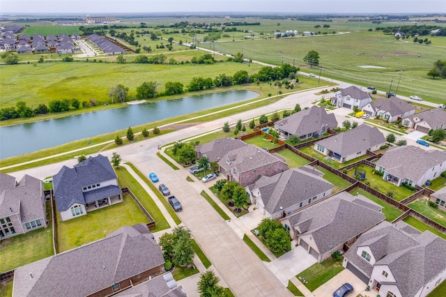 827 Esk Ave, Celina, TX 75009 - aerial perspective of suburban area with a large body of water