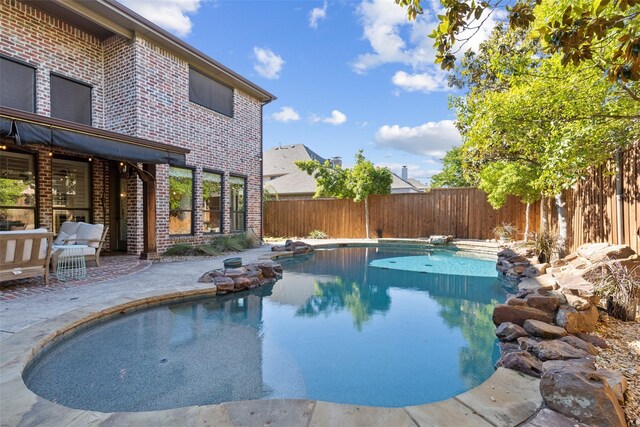 11353 Seaside Ln, Frisco, TX 75035 - view of pool featuring a fenced backyard and a patio