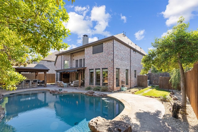 11353 Seaside Ln, Frisco, TX 75035 - view of pool featuring a fenced backyard and a patio