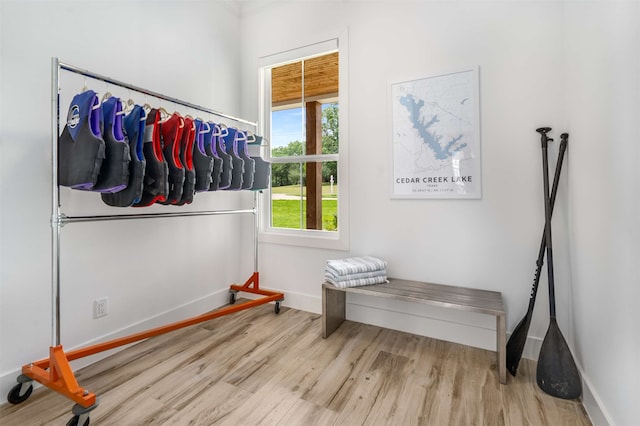 205 Oak Creek Dr, Tool, TX 75143 - interior space with wood finished floors and baseboards