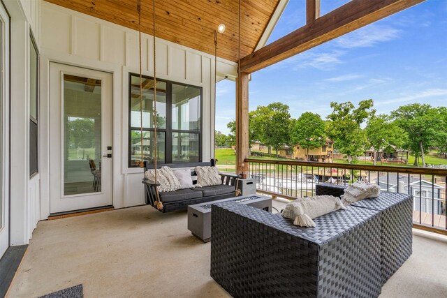 205 Oak Creek Dr, Tool, TX 75143 - view of patio / terrace with outdoor lounge area