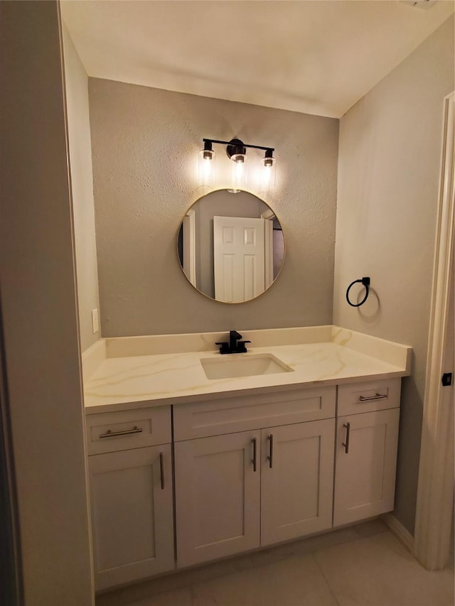 3725 Hibbs St, Plano, TX 75025 - bathroom featuring vanity and tile patterned floors