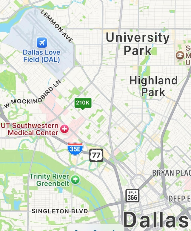 5232 Fleetwood Oaks Ave Unit 216, Dallas, TX 75235 - map of property with streets / nearby areas