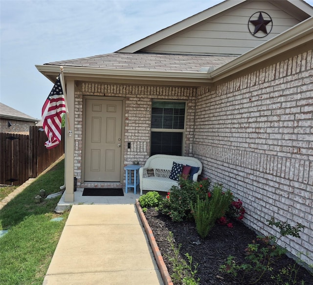 2415 Russell St, Crandall, TX 75114 - property entrance with fence and brick siding
