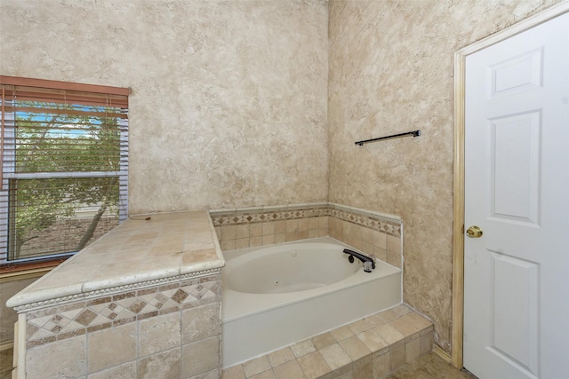 bathroom with a bath