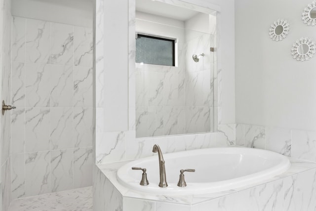 2229 Boboli Ct, Celina, TX 75009 - full bath featuring a marble finish shower and a garden tub