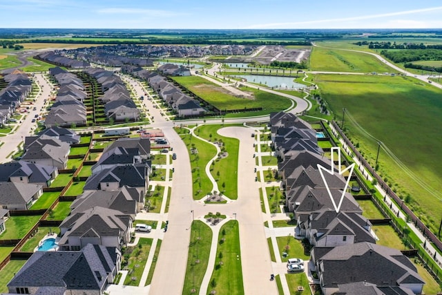 2229 Boboli Ct, Celina, TX 75009 - aerial perspective of suburban area featuring a nearby body of water