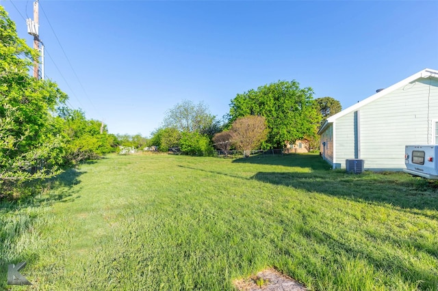 225 Field St, Clyde, TX 79510 - view of green lawn with central AC