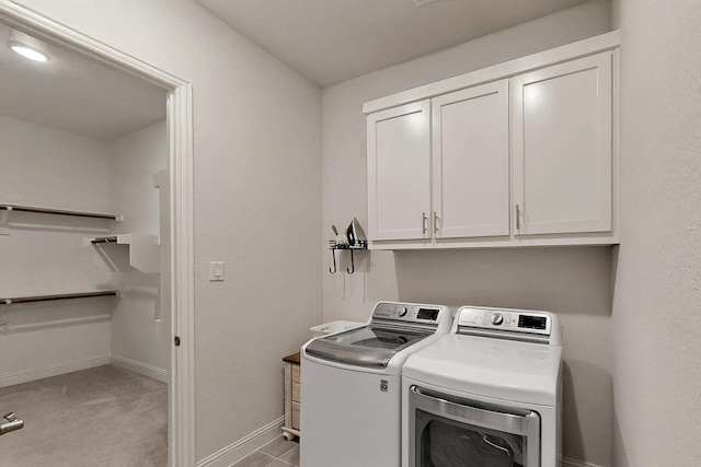2517 Plum Tree Way, Mckinney, TX 75071 - laundry area with washing machine and clothes dryer, cabinet space, and baseboards