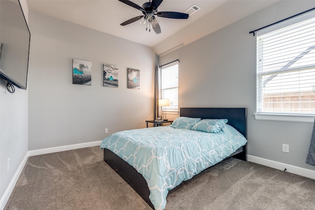 9104 Lazy Oak Dr, Justin, TX 76247 - bedroom featuring carpet flooring, baseboards, and ceiling fan